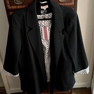 Andre by Unit black blazer size 1x